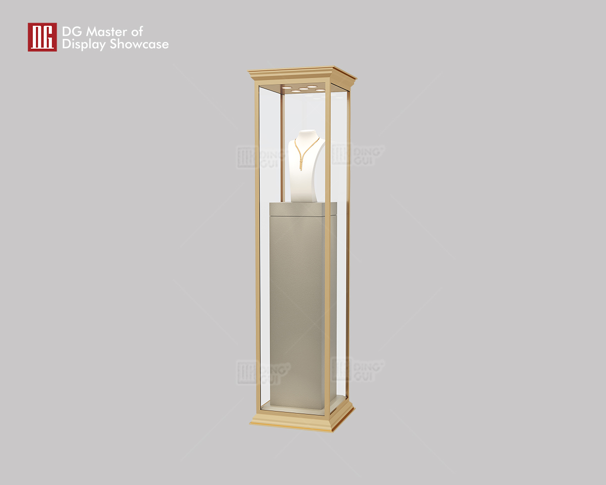 Luxurious Glass Jewelry Showcase【Free Standing】 9