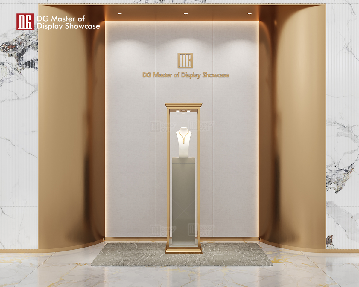 Luxurious Glass Jewelry Showcase【Free Standing】 10