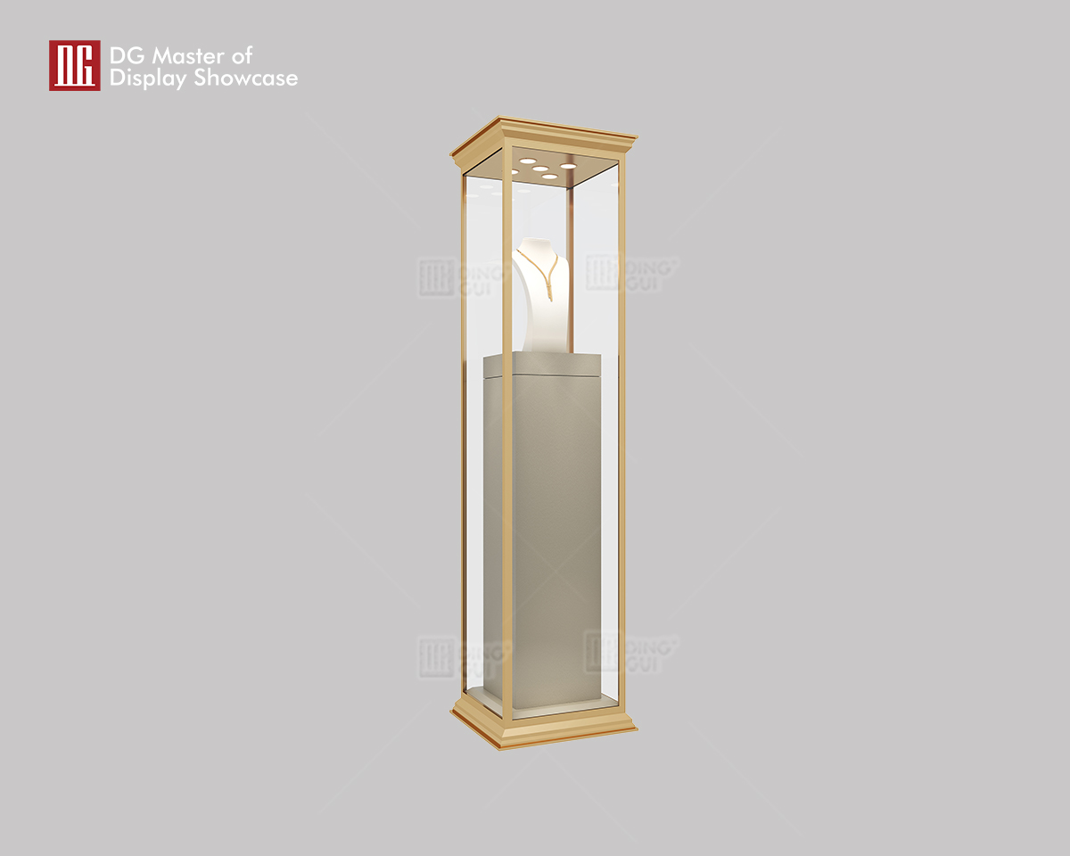 Luxurious Glass Jewelry Showcase【Free Standing】 7