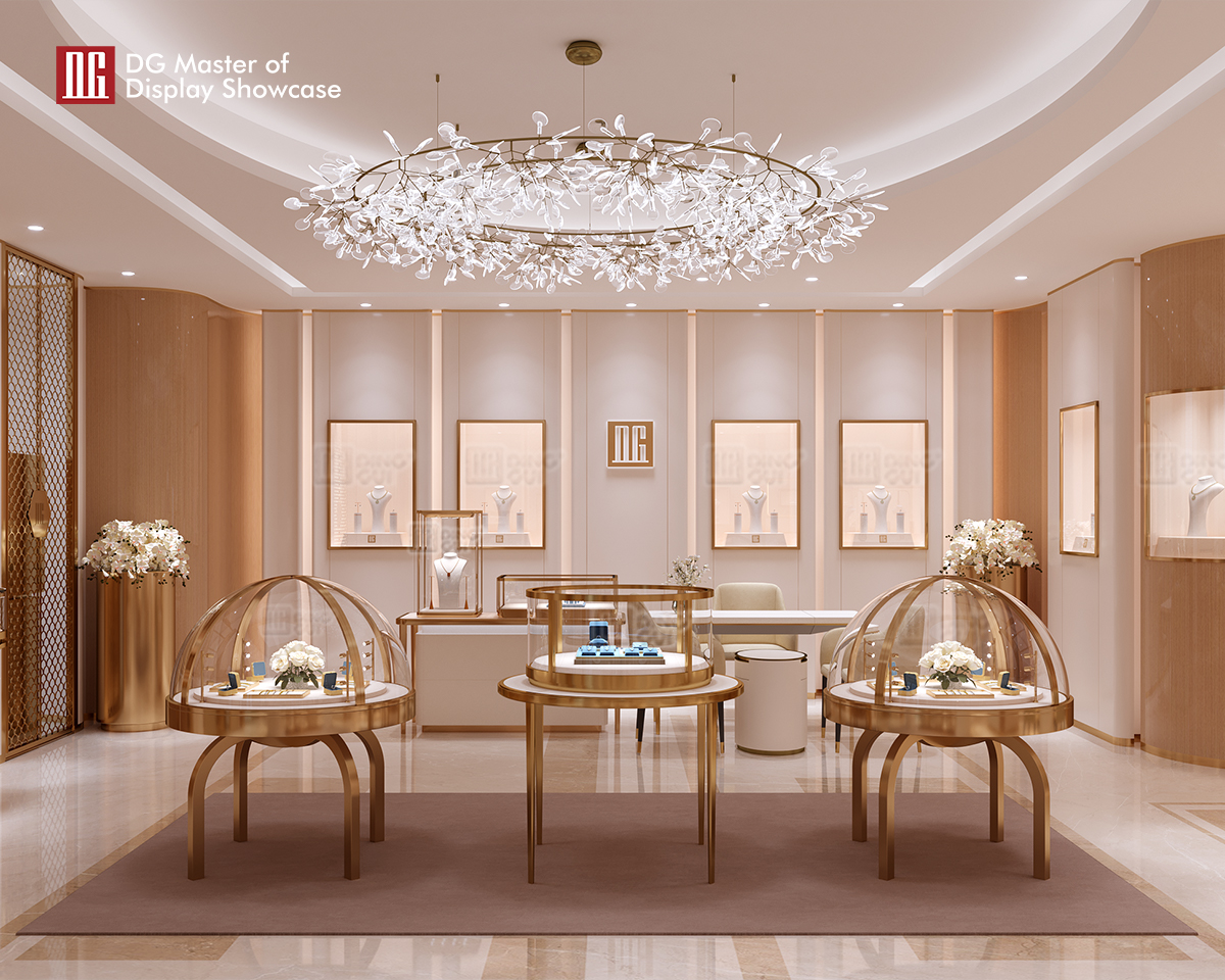 DG New Luxury Jewelry Watch Island Display Showcase 10