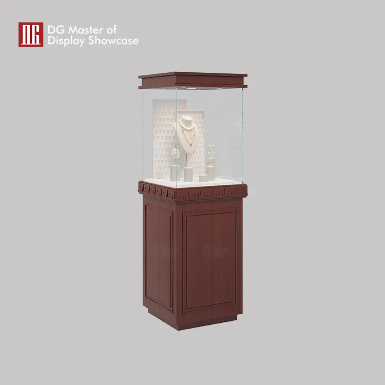 Custom free standing glass display case supplier Manufacturer | DG Display Showcase 2