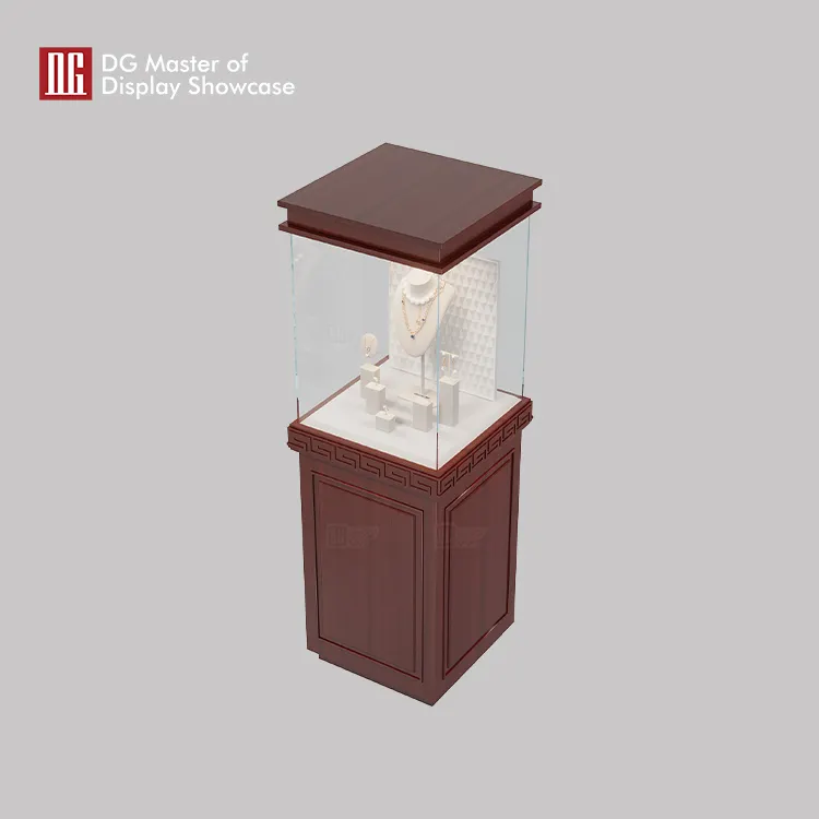 Custom free standing glass display case supplier Manufacturer | DG Display Showcase 4