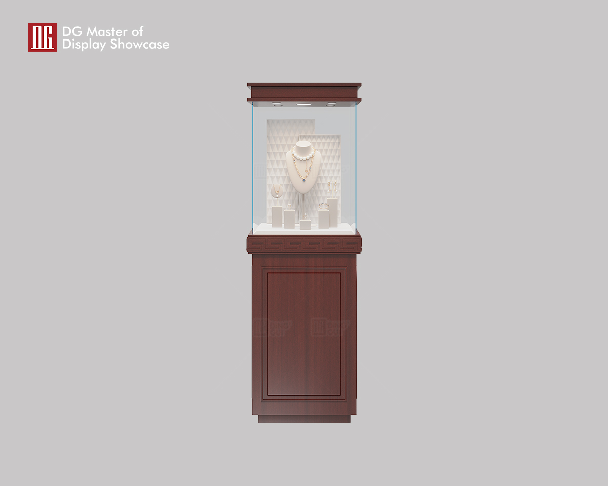 Custom free standing glass display case supplier Manufacturer | DG Display Showcase 6