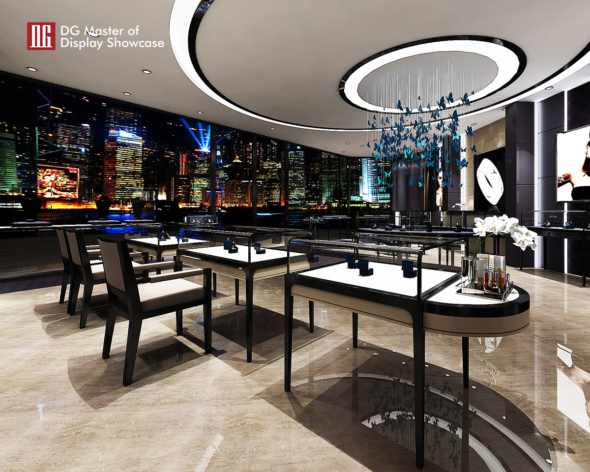 DG Showcase high end luxury jewelry watch display cabinet tagagawa direktang benta 7