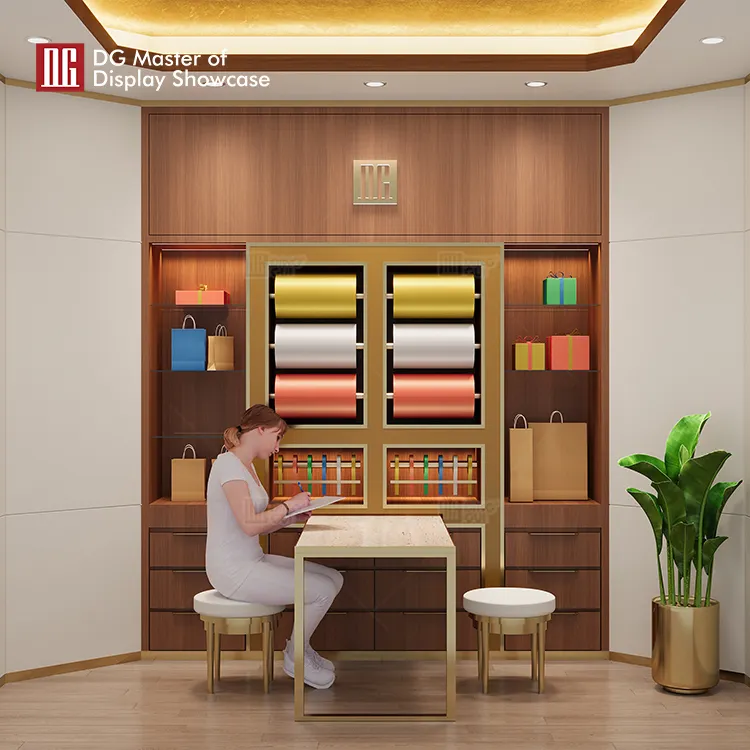 custom tall black display cabinet factory | DG Display Showcase 5