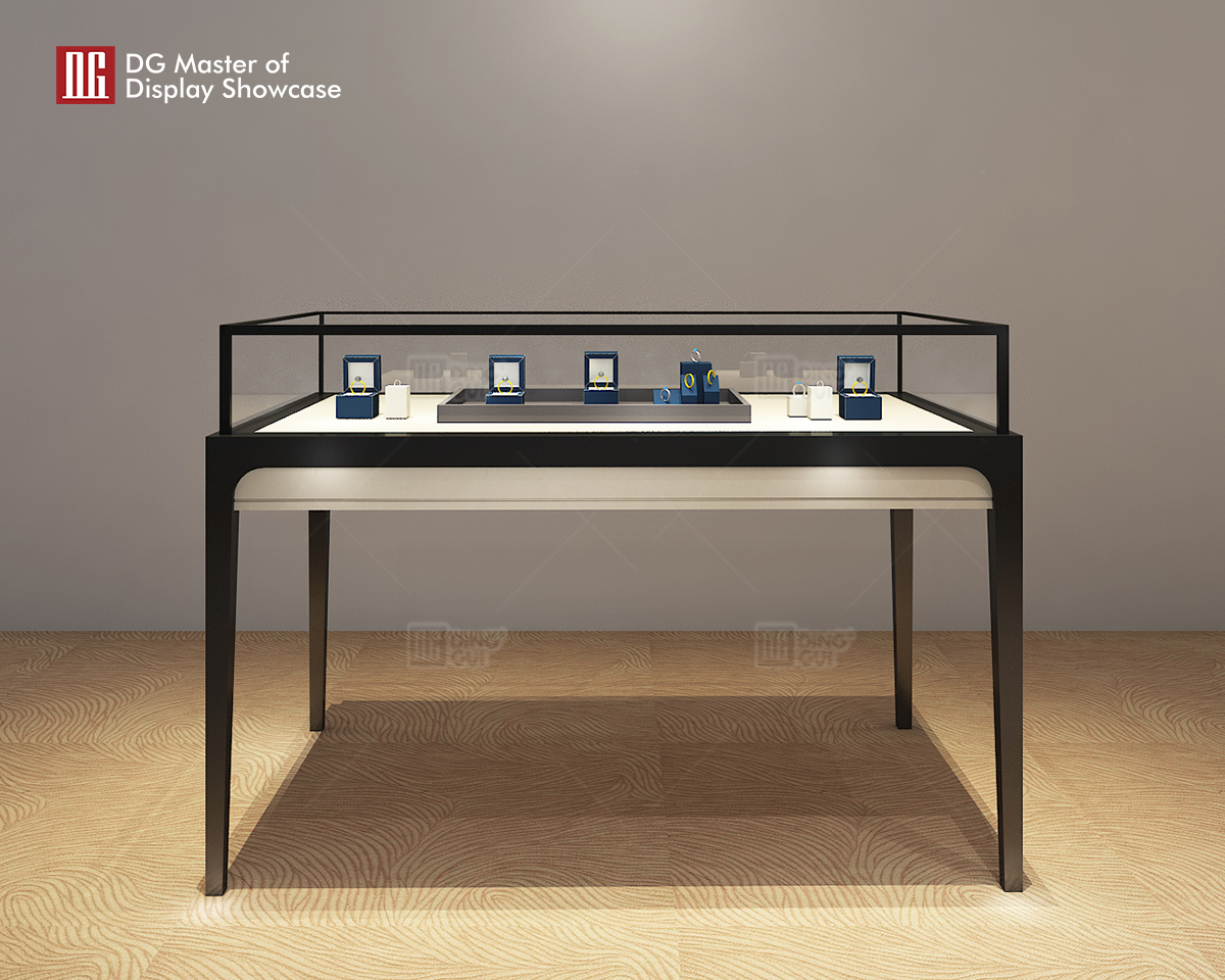 DG Showcase Brugerdefineret Luksus Smykker Ur Display Showcase Butiksdekoration 8