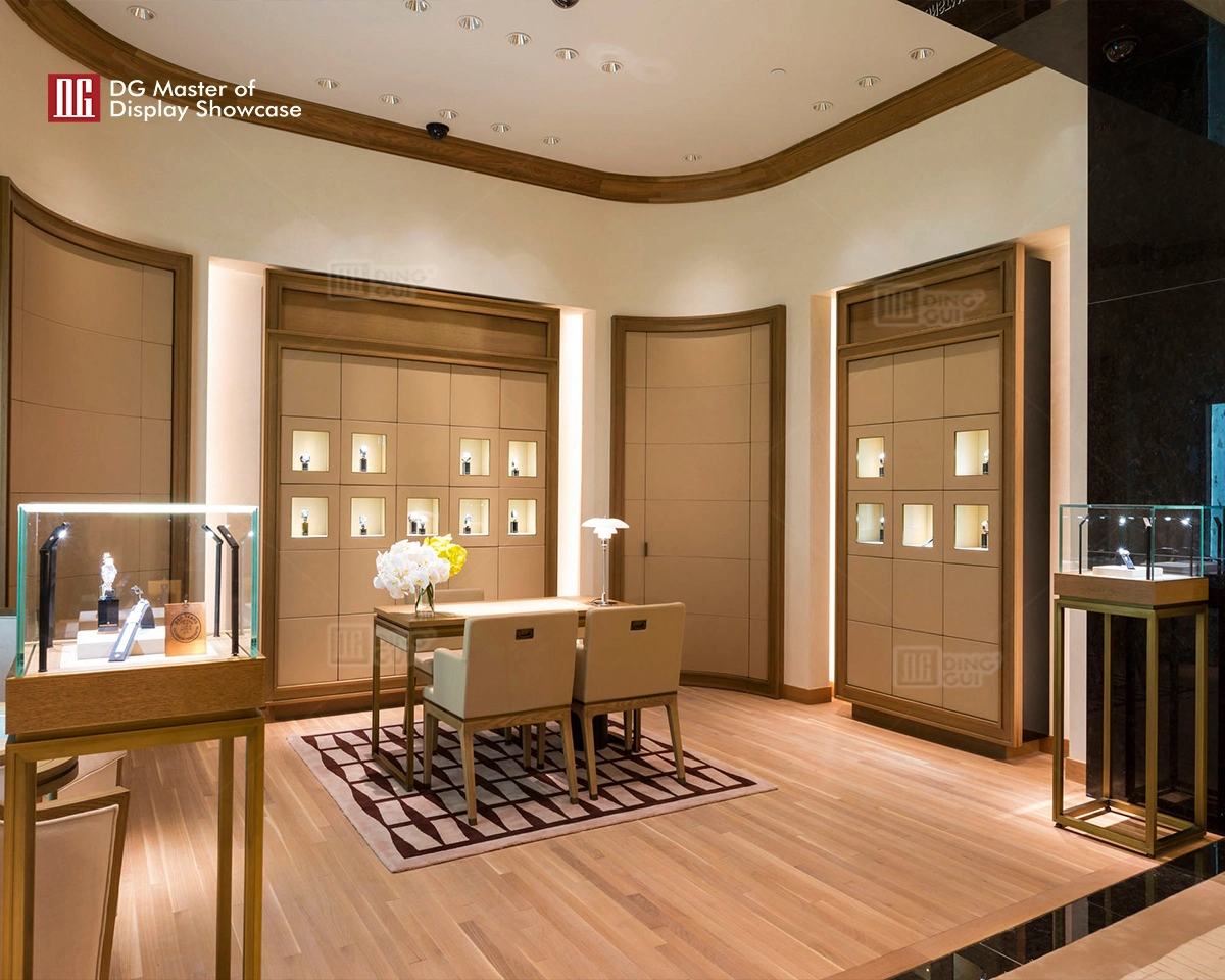 DG showcase luxury watch display glass case custom store design decoration 1
