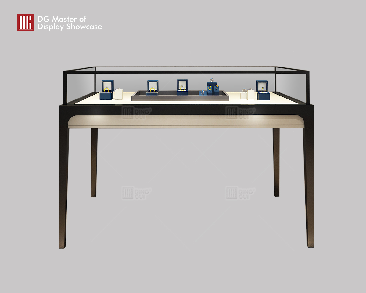 DG Showcase Brugerdefineret Luksus Smykker Ur Display Showcase Butiksdekoration 6