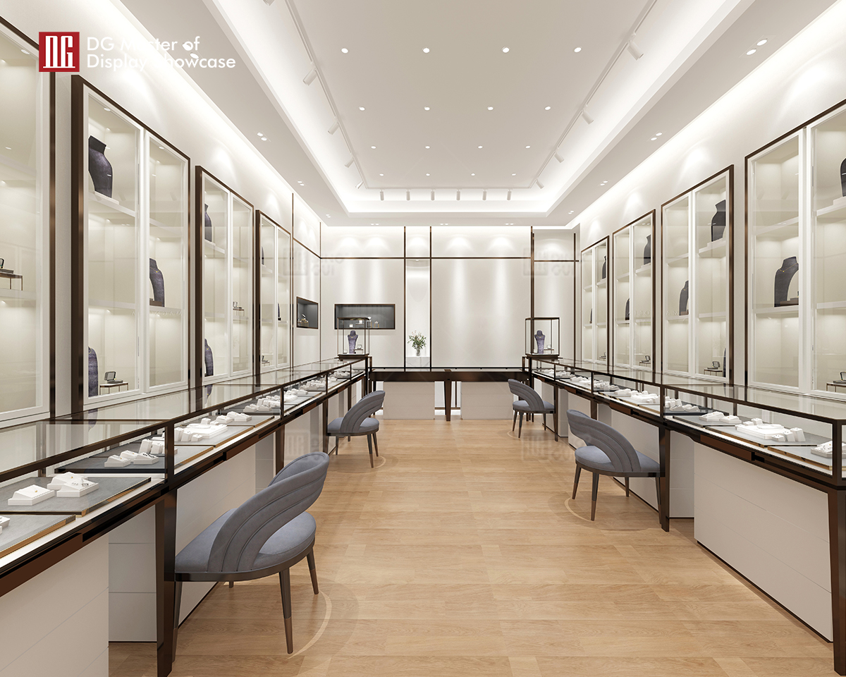 DG Showcase High End Luxury jewelry watch Display Showcase Store Design Professional Production 9