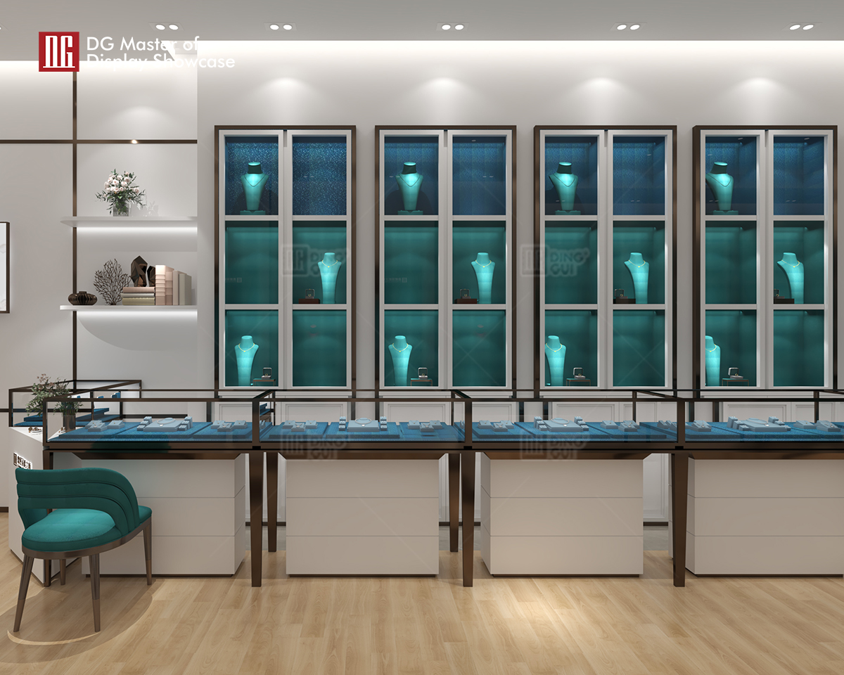DG Showcase High End Luxury jewelry watch Display Showcase Store Design Professional Production 7