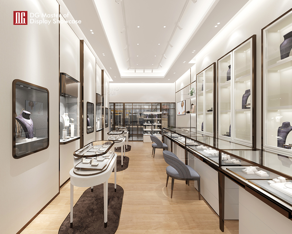 DG Showcase High End Luxury jewelry watch Display Showcase Store Design Professional Production 8