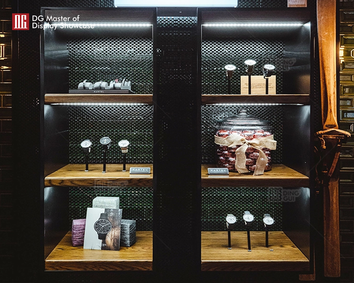DG showcase high end luxury watch display showcase modernong magarbong shop counter design 10