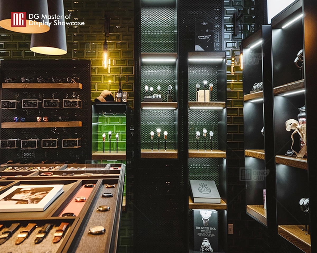 DG showcase high end luxury watch display showcase modernong magarbong shop counter design 8