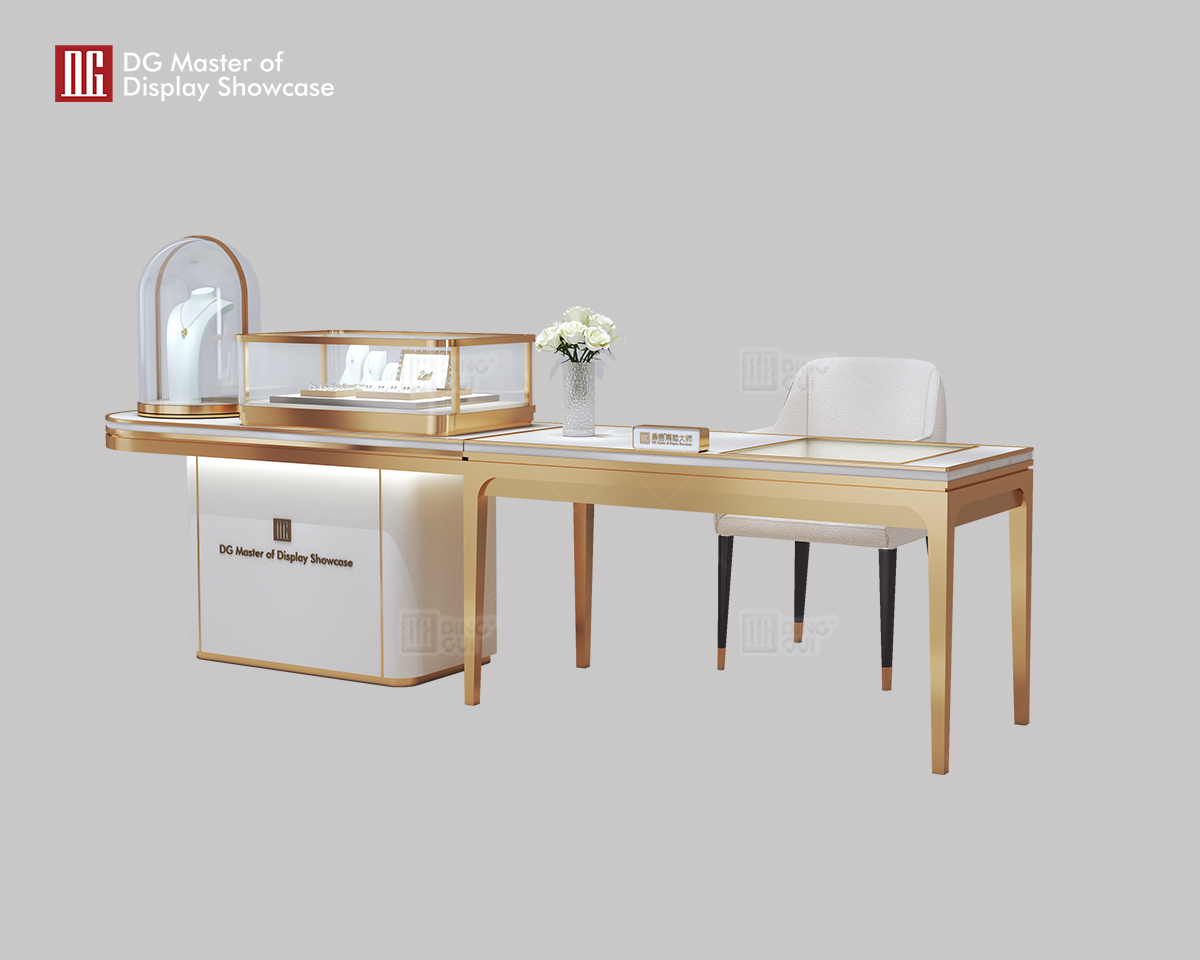 DG Showcase Customized Jewellery Watch Experience Combination Table From China 8