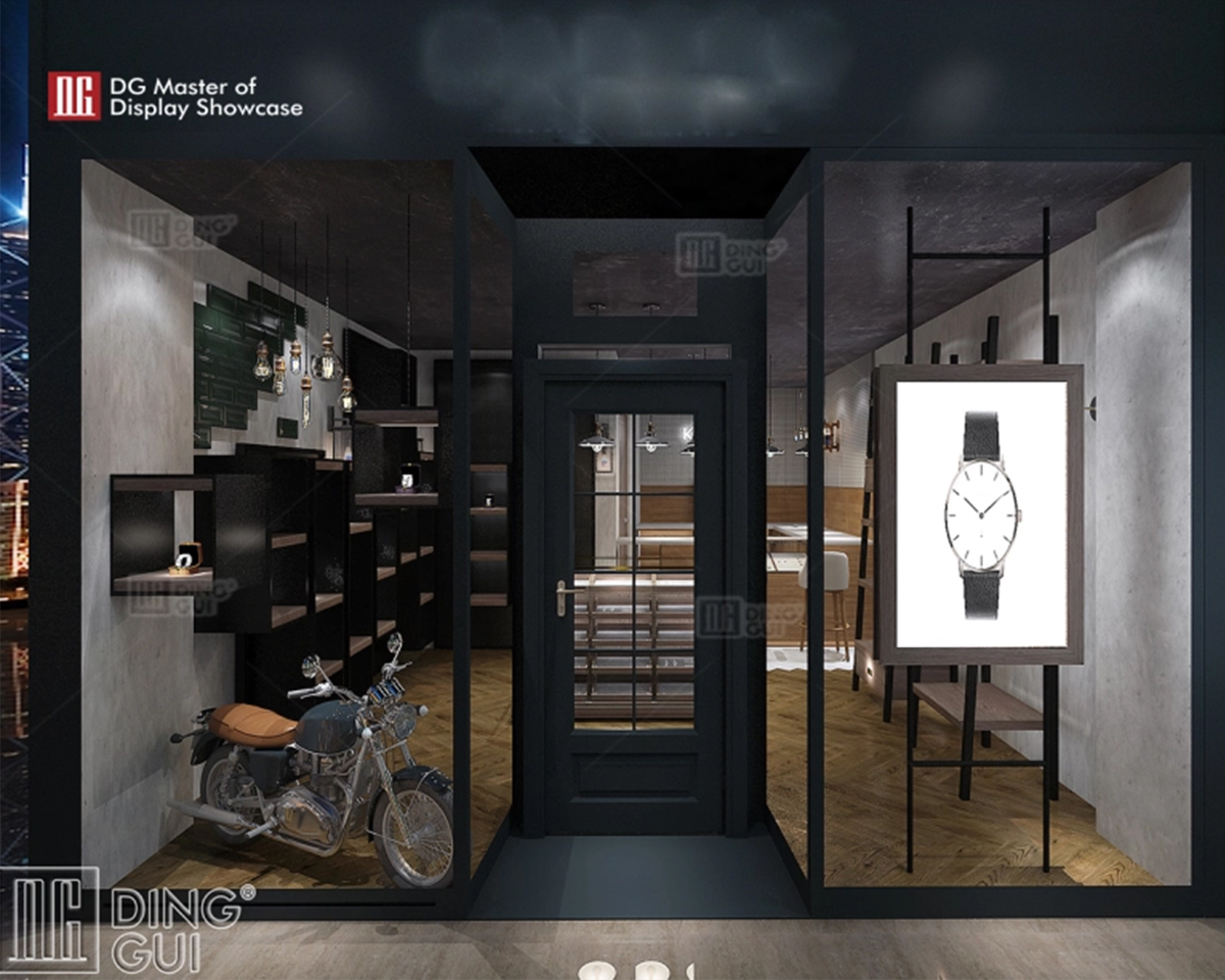 DG showcase brugerdefineret luksus ur display showcase udstilling dekoration producent fra Kina 6