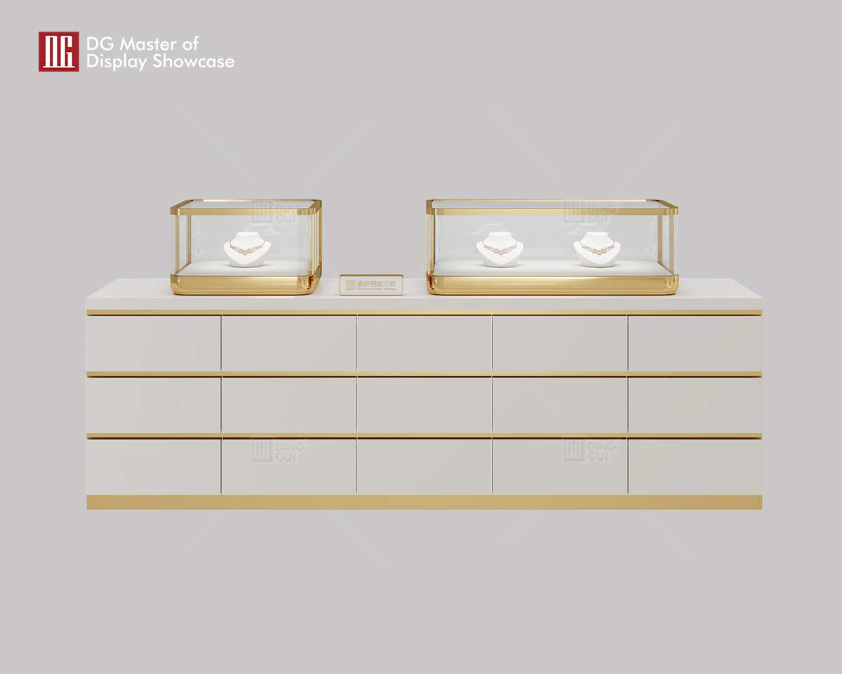 DG newly launches mirror steel high-end jewelry watch display cabinets 6