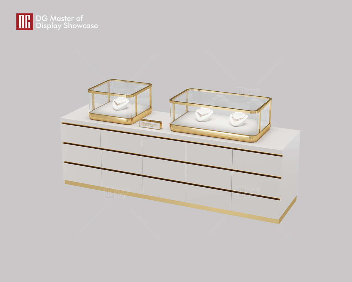 DG newly launches mirror steel high-end jewelry watch display cabinets 9