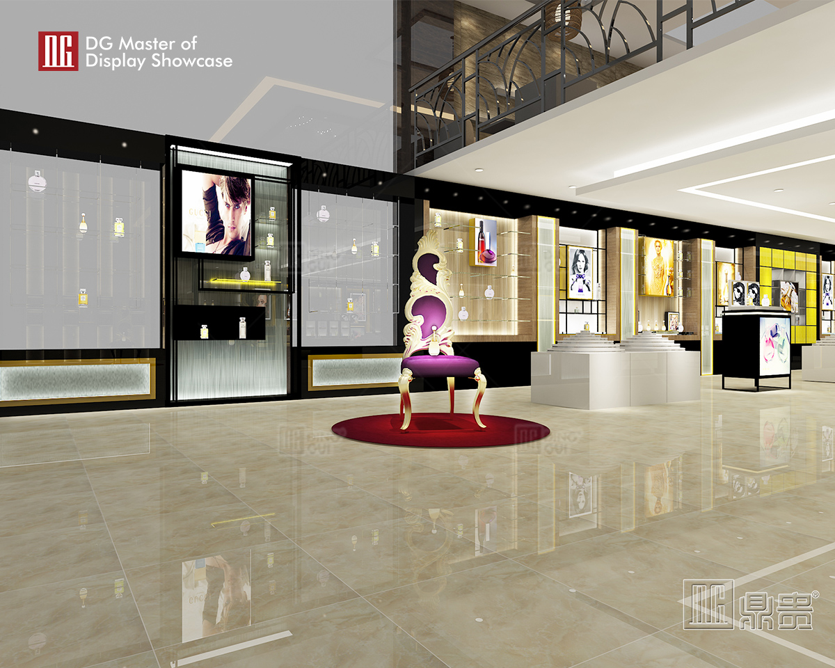 عرض العطور الحديثة من DG Showcase، تصميم مخصص، دعم OEM ODM 9