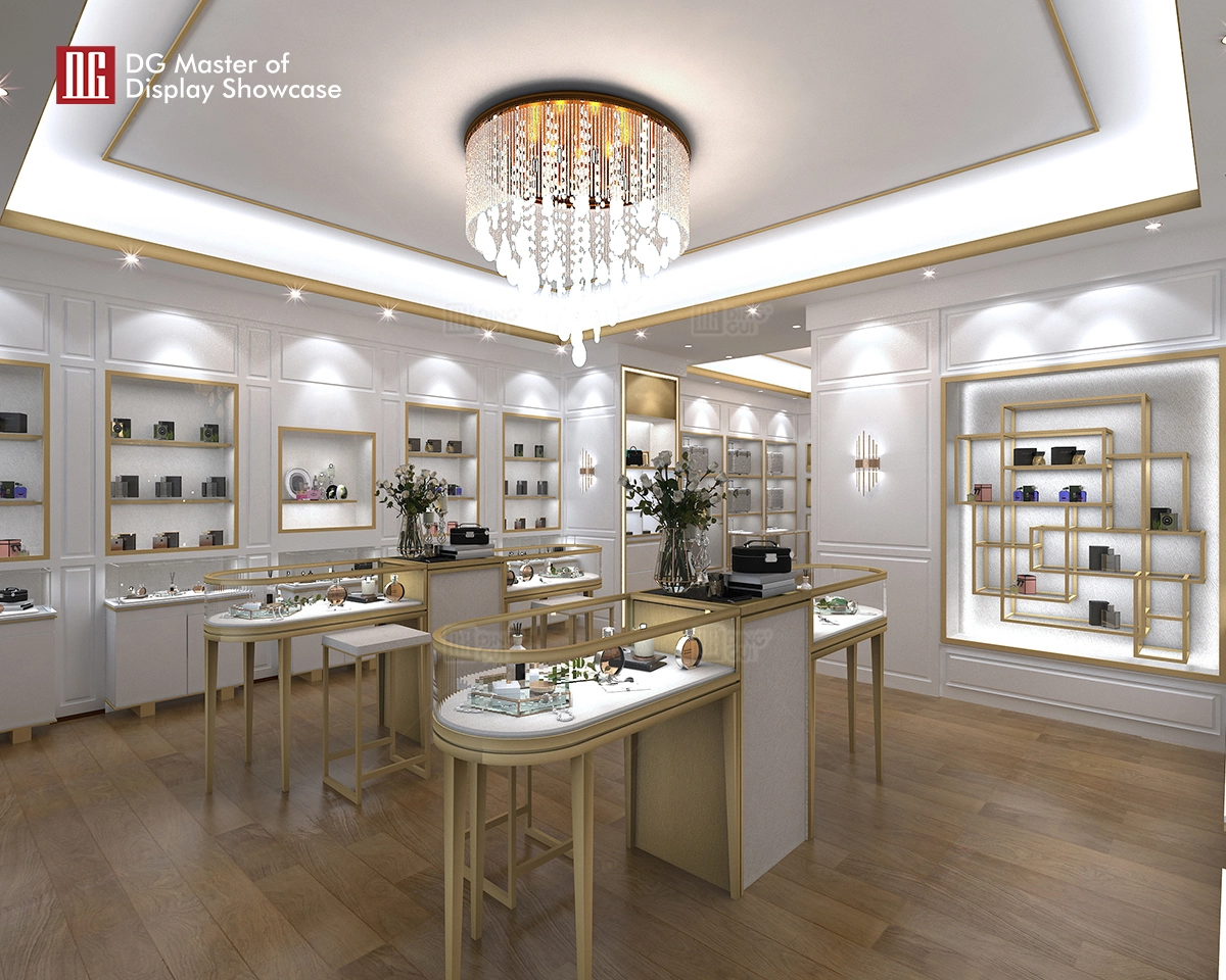 DG showcase moderne parfume display showcase design skønhed indkøbscenter dekorative 1