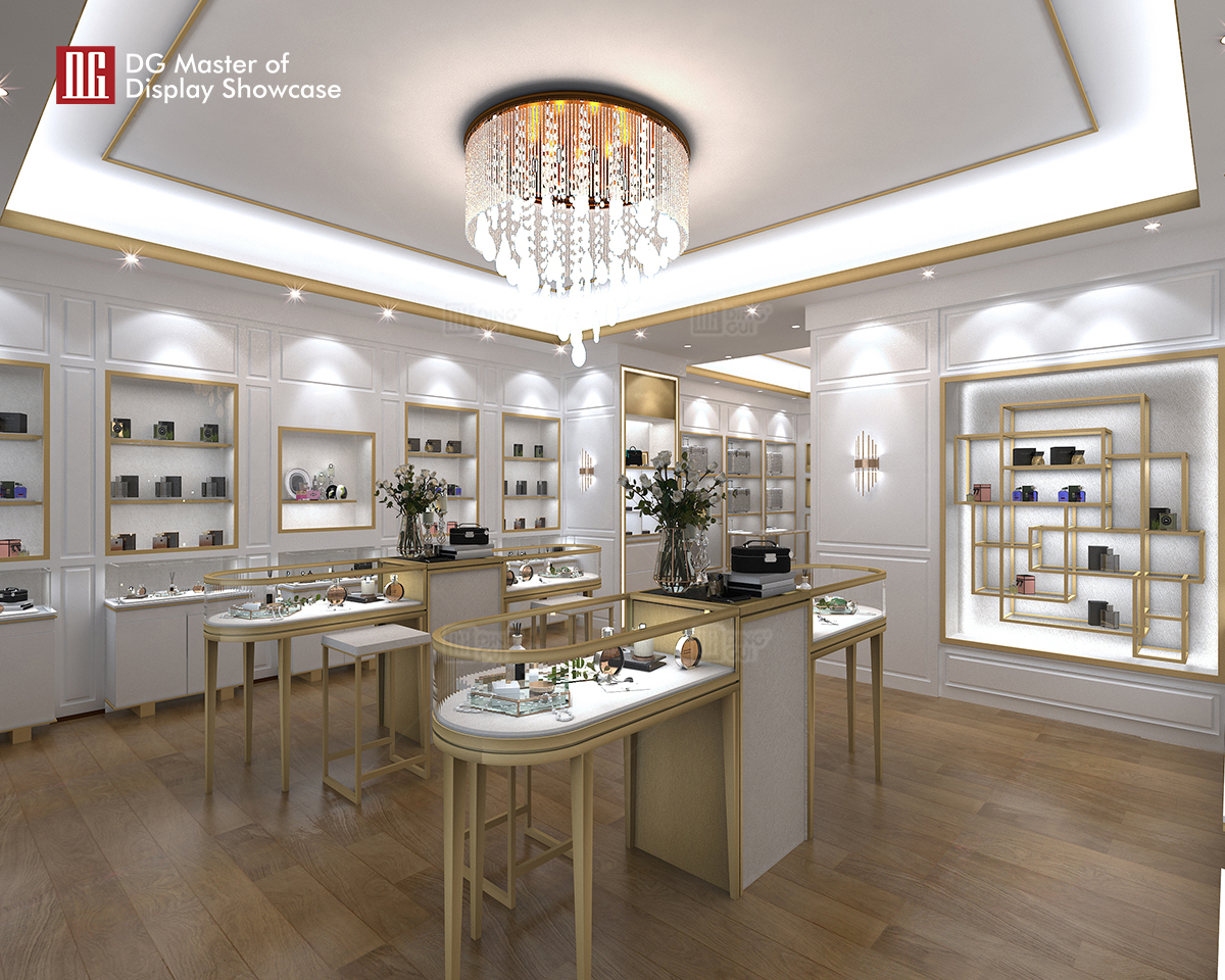 DG showcase moderne parfume display showcase design skønhed indkøbscenter dekorative 6