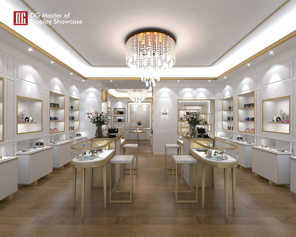 DG showcase moderne parfume display showcase design skønhed indkøbscenter dekorative 8