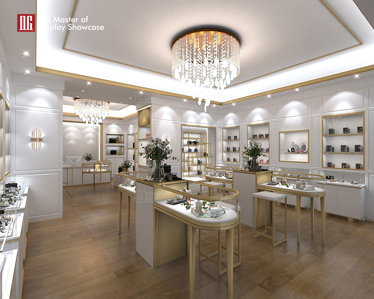 DG showcase moderne parfume display showcase design skønhed indkøbscenter dekorative 7