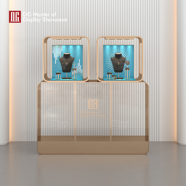 luxury upright glass display cabinet wholesale | DG Display Showcase 6
