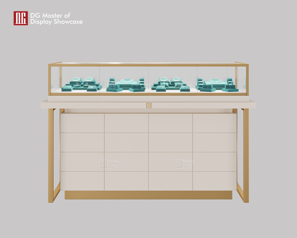 luxury front locking glass display cases supplier | DG Display Showcase 6