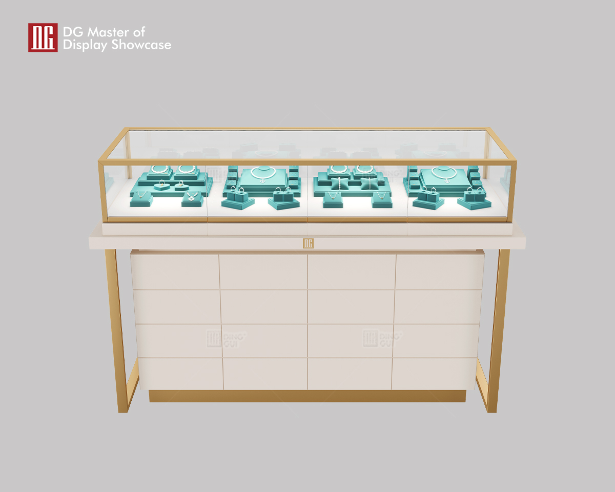 luxury front locking glass display cases supplier | DG Display Showcase 7