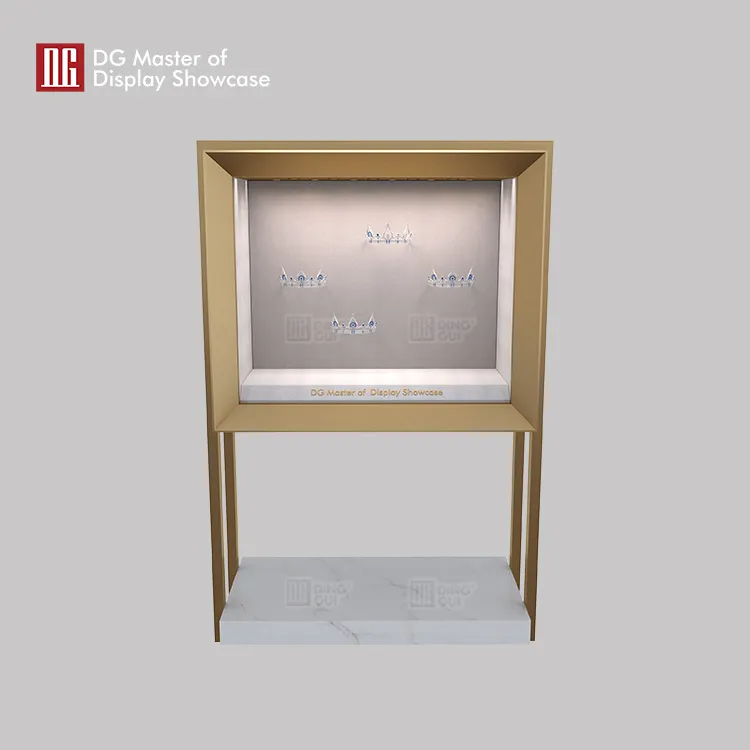 High-End Jewelry Display Showcase with LED Lights 2