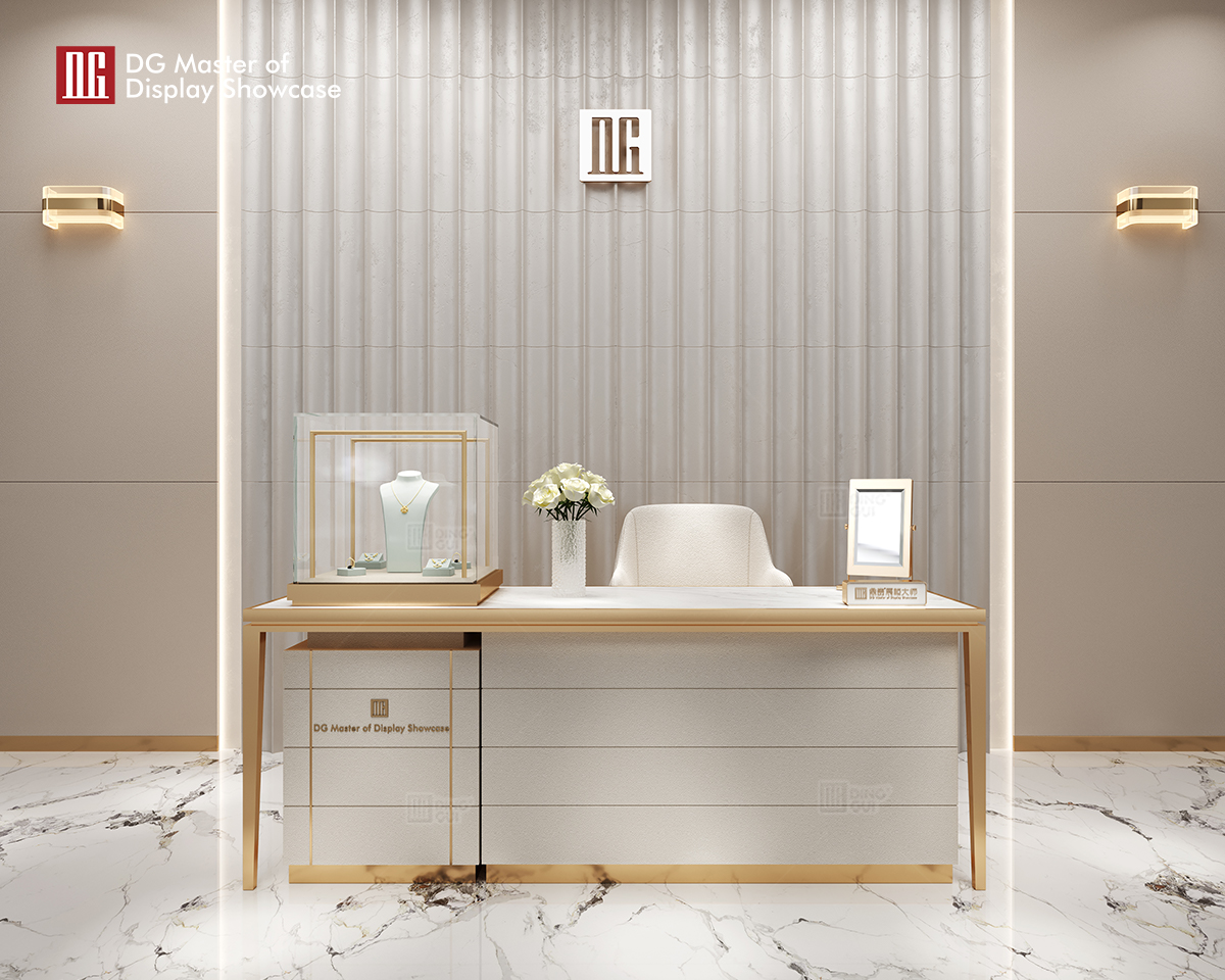 DG Showcase Mode Smykker Ur Oplevelsesbord Display Showcase Design 9