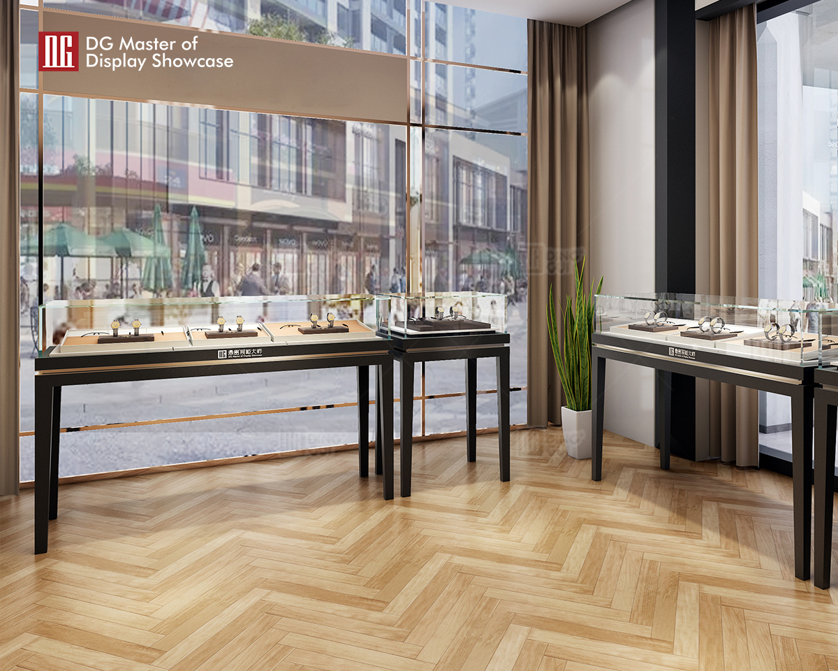 Mga Manufacturer ng Lakas ng Showcase ng Display ng DG Showcase ng Custom Jewelry Watch Display 10