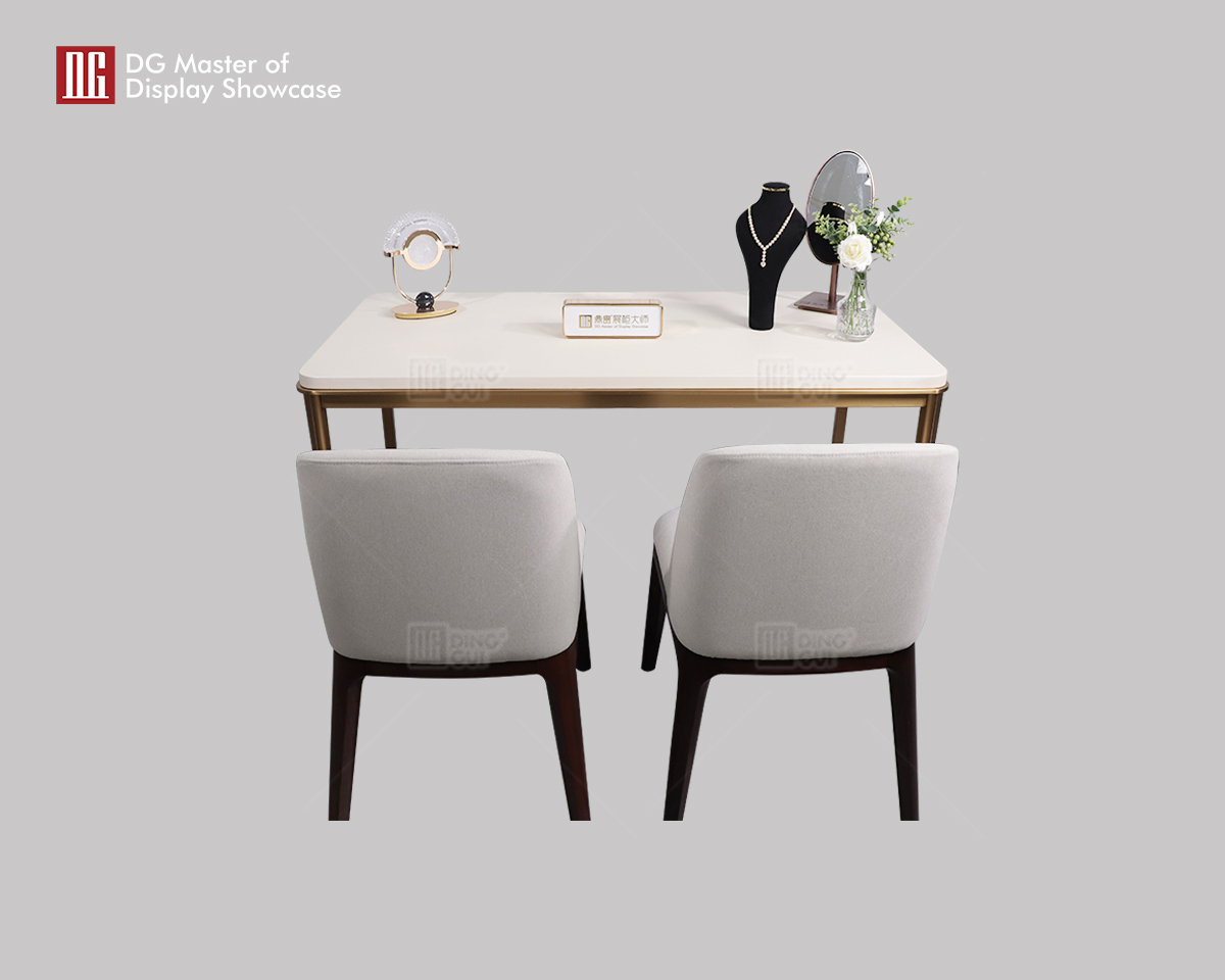 DG Showcase High end Alahas Display Karanasan Tindahan ng Mesa Dekorasyon ng Muwebles1 9