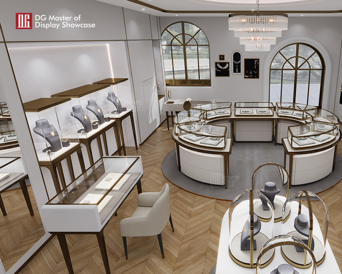 DG Showcase Seneste ankomst Smykkeur Borddisplay Elegant Skab 9