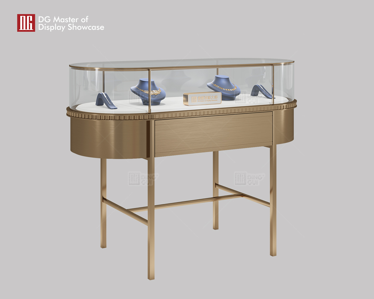 DG Showcase Luxury Jewelry Watch Showcase Display Stainless steel Unique Cabinets 7