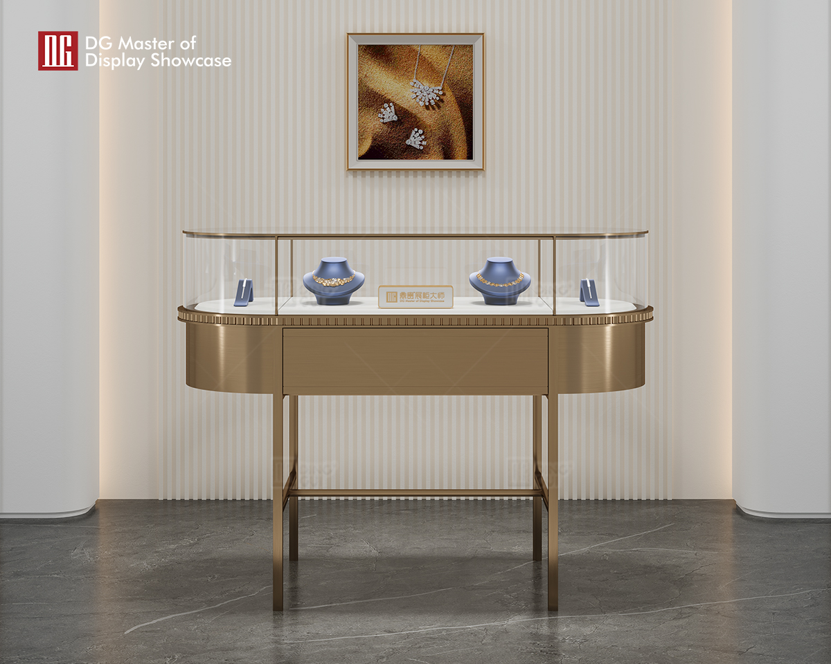 DG Showcase Luxury Jewelry Watch Showcase Display Stainless steel Unique Cabinets 9