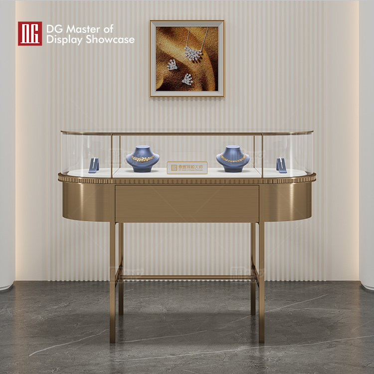 custom front opening glass showcase supplier | DG Display Showcase 6