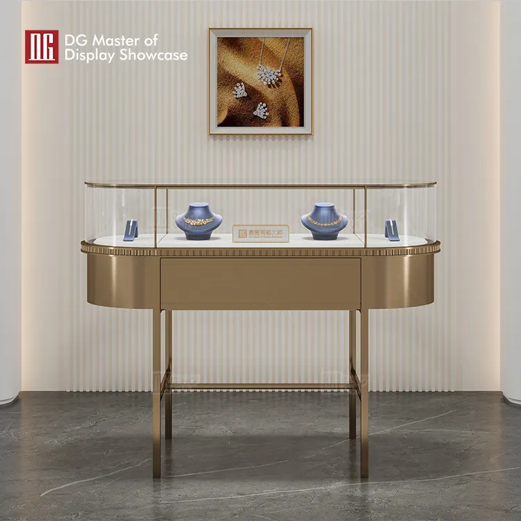 custom front opening glass showcase supplier | DG Display Showcase 4