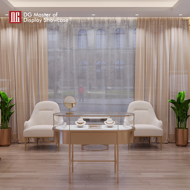 custom front opening glass showcase supplier | DG Display Showcase 8