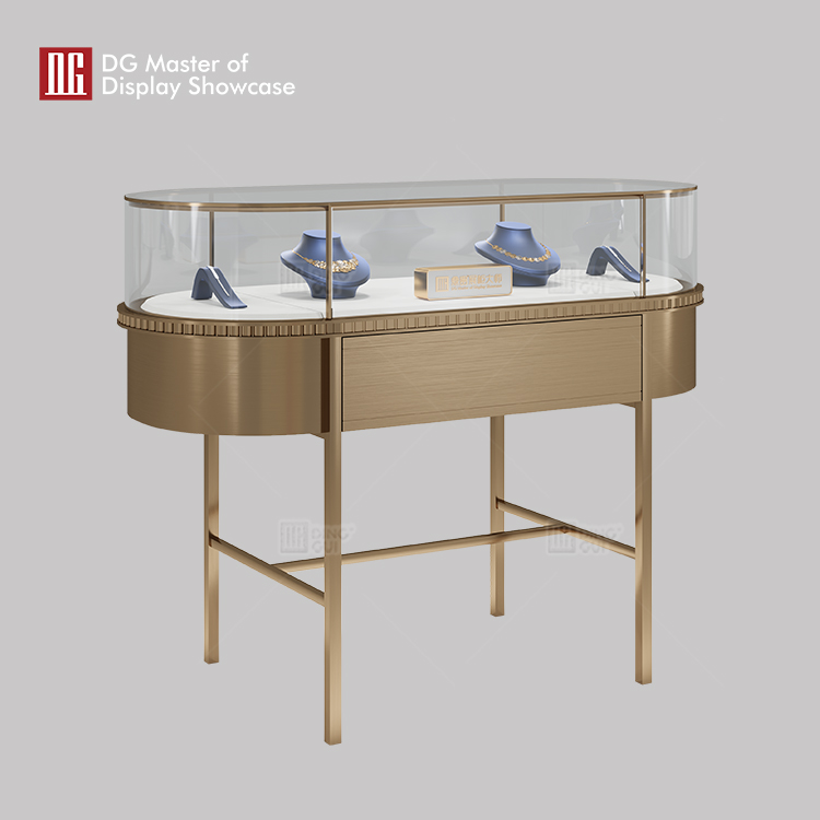 custom front opening glass showcase supplier | DG Display Showcase 7