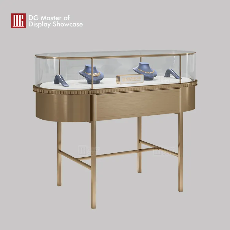 custom front opening glass showcase supplier | DG Display Showcase 2