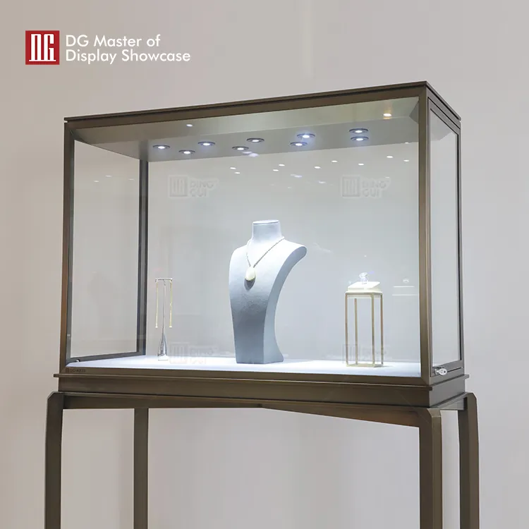 customized gold jewellery showroom design company | DG Display Showcase 5