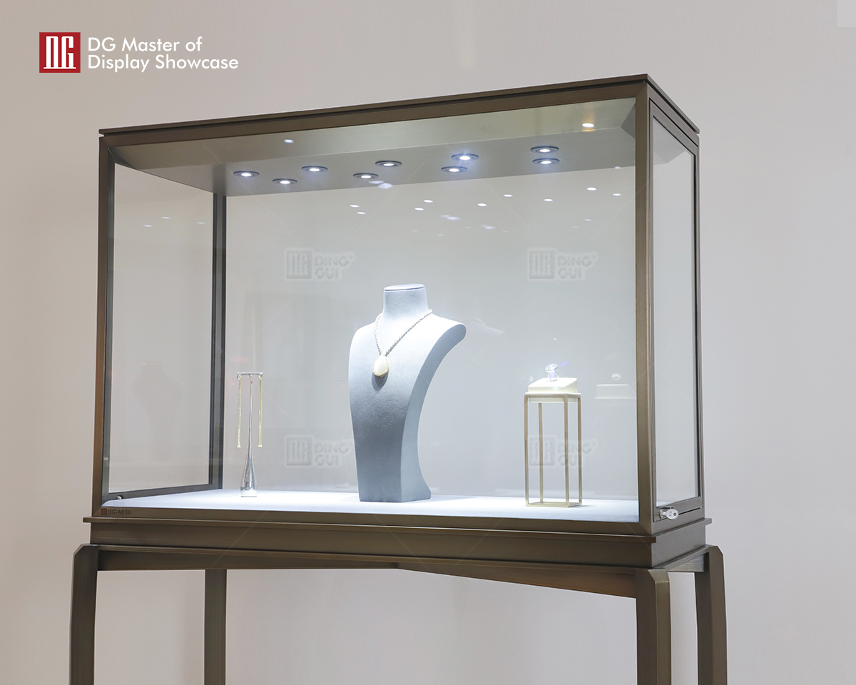 DG Showcase Hot Sell Custom Jewelry Watch Shop Display Showcase til luksusindkøbscenter 10