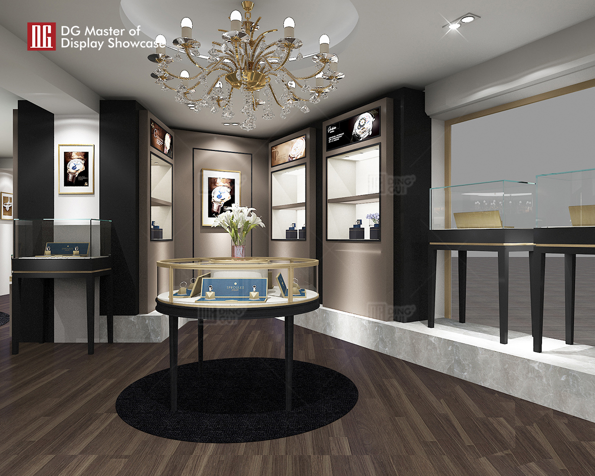 DG Showcase Customized Luxury Jewelry Watch Display Showcase Professional Cabinet Manufacture 9