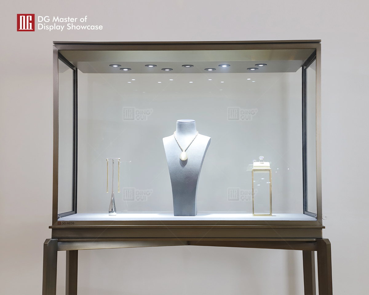 DG Showcase Hot Sell Custom Jewelry Watch Shop Display Showcase til luksusindkøbscenter 8