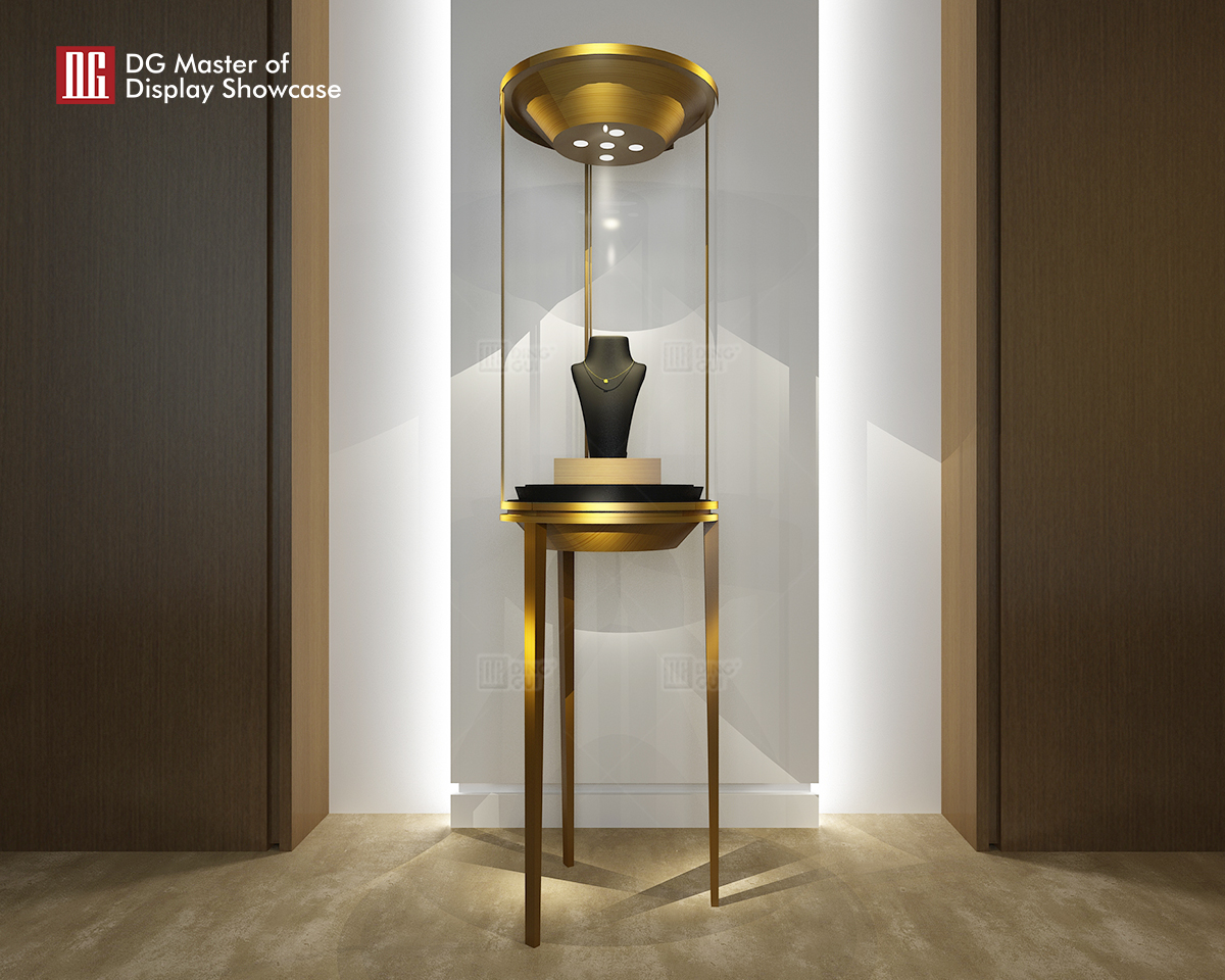 DG Showcase Custom Luxury Jewelry Watch Display Cabinets Factory Production 7