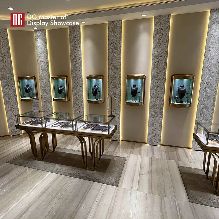 DG Semi-Circular Hanging Jewelry & Watch Display Cabinet: Space-Saving & Elegant 4