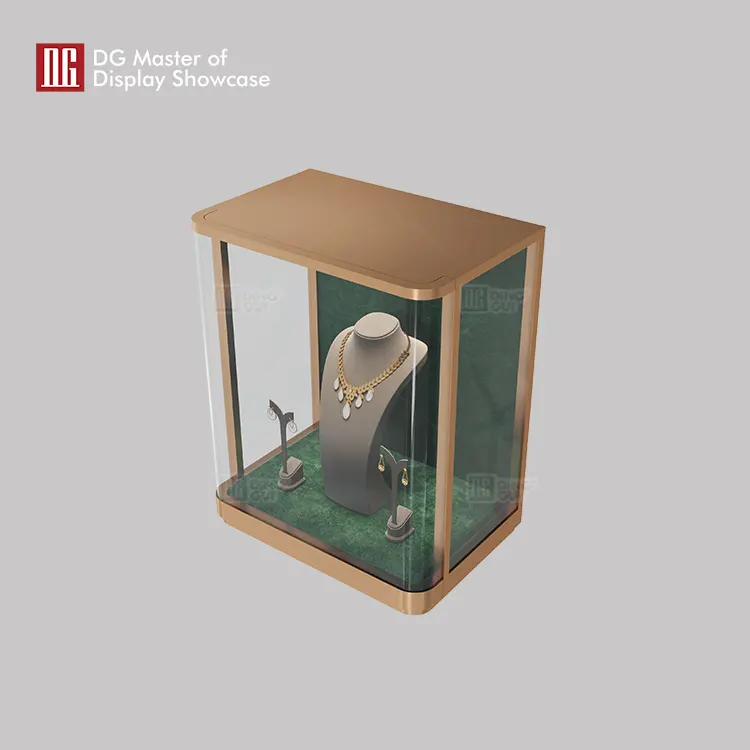 Bepoke black tall display cabinet factory | DG Display Showcase 4