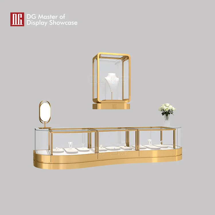 Custom black corner display cabinet factory Manufacturer | DG Display Showcase 2