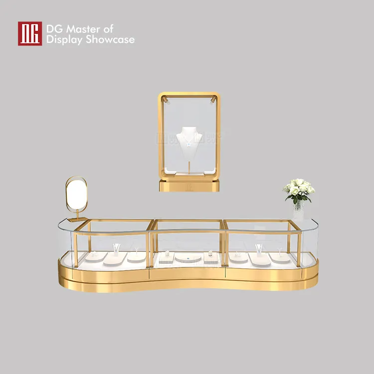 Custom black corner display cabinet factory Manufacturer | DG Display Showcase 4